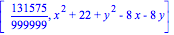 [131575/999999, x^2+22+y^2-8*x-8*y]